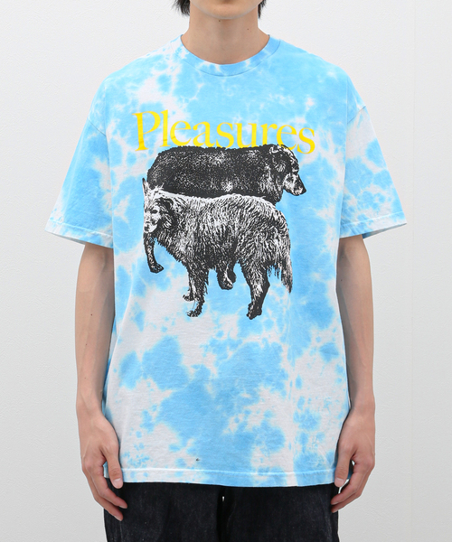 PLEASURES(プレジャー)の「【PLEASURES / プレジャー】WET DOGS T-SHIRT BLUE DYE(Tシャツ/カットソー・メンズ・ブルー系その他・LARGE/MEDIUM)」の4枚目の写真