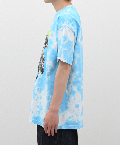 PLEASURES(プレジャー)の「【PLEASURES / プレジャー】WET DOGS T-SHIRT BLUE DYE(Tシャツ/カットソー・メンズ・ブルー系その他・LARGE/MEDIUM)」の2枚目の写真
