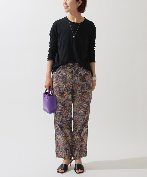 AUTHEN（オーセン）の「【AUTHEN / オーセン】 CROPPED BAKER PANTS（その他パンツ・レディース・グリーン/パープル・SMALL）」の3枚目の写真