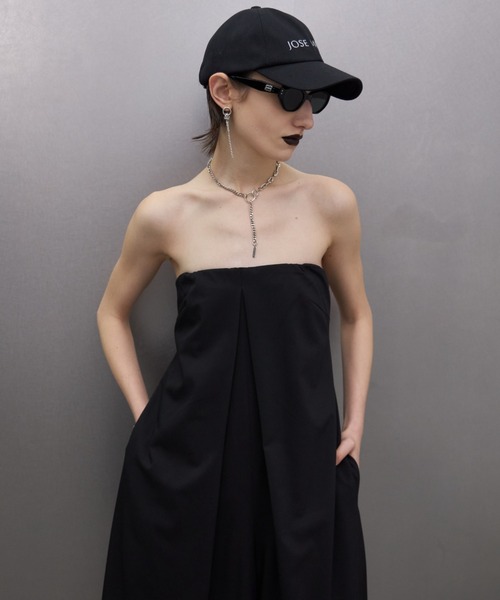 【JOSE MOON】TACK BARE JUMPSUIT TACK BARE JUMPSUIT(36 WHITE): DRESSjosemoon