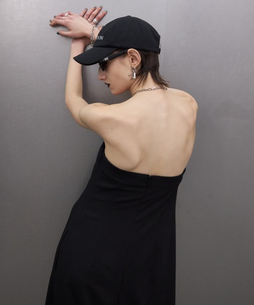 【JOSE MOON】TACK BARE JUMPSUIT TACK BARE JUMPSUIT(36 WHITE): DRESSjosemoon