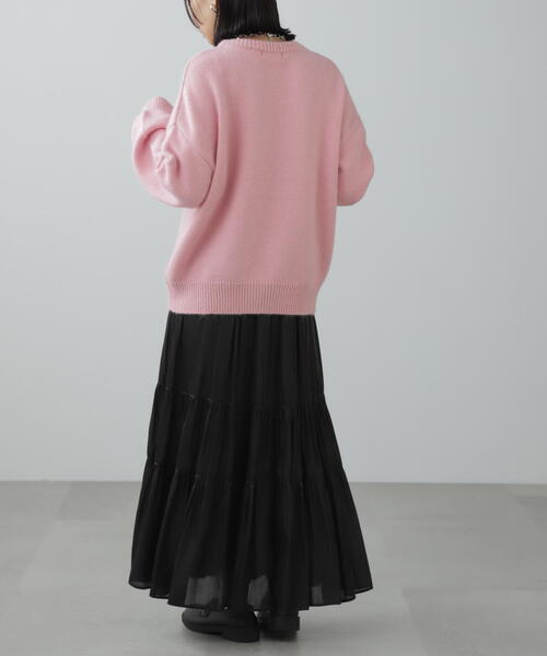 FREE'S MART（フリーズマート）の「◇シャイニーティアードスカート（スカート・レディース・ブルー/ホワイト/ブラック/ブルー系その他/ライトインディゴブルー・SMALL/MEDIUM）」の11枚目の写真