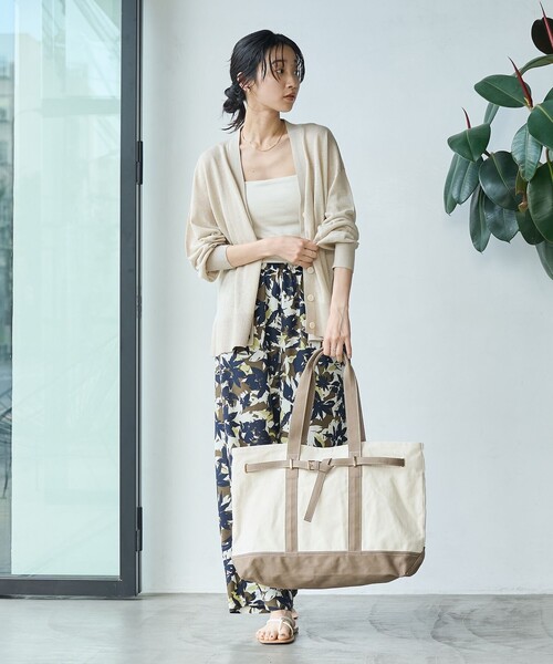 coen(コーエン)の「ラミービスコーステンジクVネックカーディガン(カーディガン/ボレロ・レディース・オレンジ/ベージュ/ダークグレー/オフホワイト・FREE)」の5枚目の写真