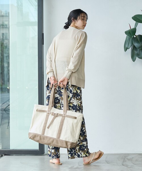 coen(コーエン)の「ラミービスコーステンジクVネックカーディガン(カーディガン/ボレロ・レディース・オレンジ/ベージュ/ダークグレー/オフホワイト・FREE)」の8枚目の写真