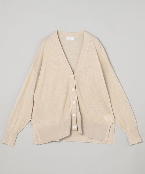 coen(コーエン)の「ラミービスコーステンジクVネックカーディガン(カーディガン/ボレロ・レディース・オレンジ/ベージュ/ダークグレー/オフホワイト・FREE)」の15枚目の写真