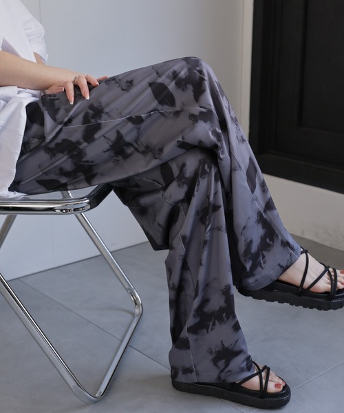 CREARE -LINO-（クレアーレリノ）の「〈2025SS新柄追加〉波柄ルーズパンツ/リラックスワイドパンツ/ユニセックス商品（その他パンツ・メンズ・ブラック系その他/ブラック/グレー系その他/ホワイト系その他・FREE）」の8枚目の写真