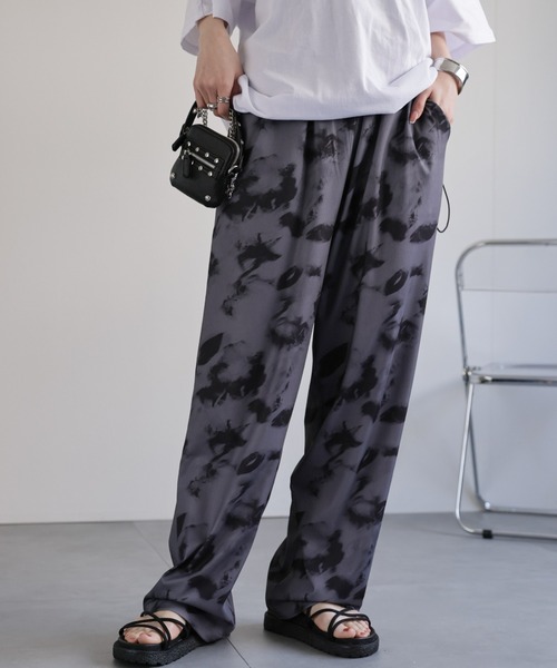 CREARE -LINO-（クレアーレリノ）の「〈2025SS新柄追加〉波柄ルーズパンツ/リラックスワイドパンツ/ユニセックス商品（その他パンツ・メンズ・ブラック系その他/ブラック/グレー系その他/ホワイト系その他・FREE）」の10枚目の写真