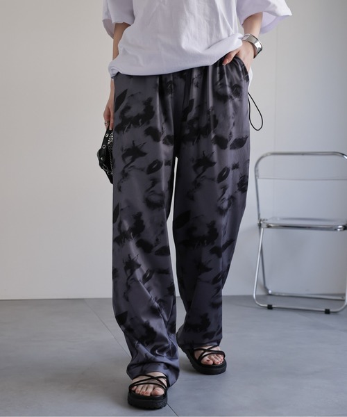CREARE -LINO-（クレアーレリノ）の「〈2025SS新柄追加〉波柄ルーズパンツ/リラックスワイドパンツ/ユニセックス商品（その他パンツ・メンズ・ブラック系その他/ブラック/グレー系その他/ホワイト系その他・FREE）」の12枚目の写真