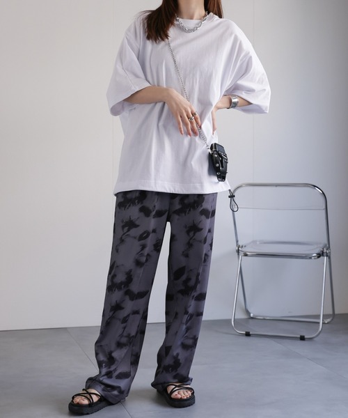 CREARE -LINO-（クレアーレリノ）の「〈2025SS新柄追加〉波柄ルーズパンツ/リラックスワイドパンツ/ユニセックス商品（その他パンツ・メンズ・ブラック系その他/ブラック/グレー系その他/ホワイト系その他・FREE）」の11枚目の写真