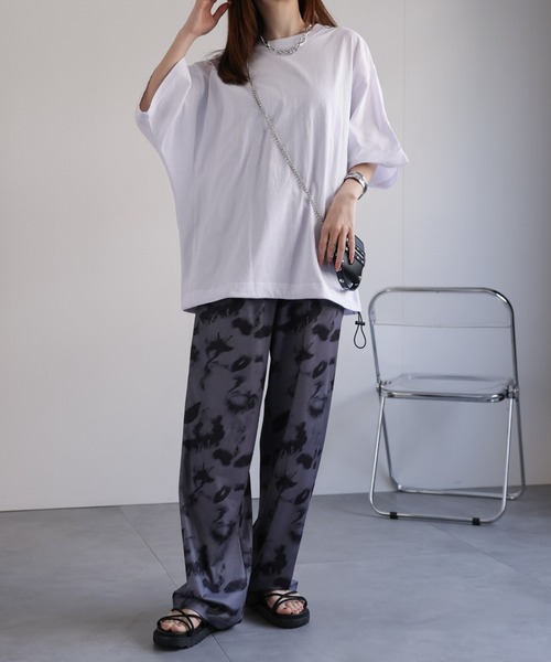 CREARE -LINO-（クレアーレリノ）の「〈2025SS新柄追加〉波柄ルーズパンツ/リラックスワイドパンツ/ユニセックス商品（その他パンツ・メンズ・ブラック系その他/ブラック/グレー系その他/ホワイト系その他・FREE）」の18枚目の写真