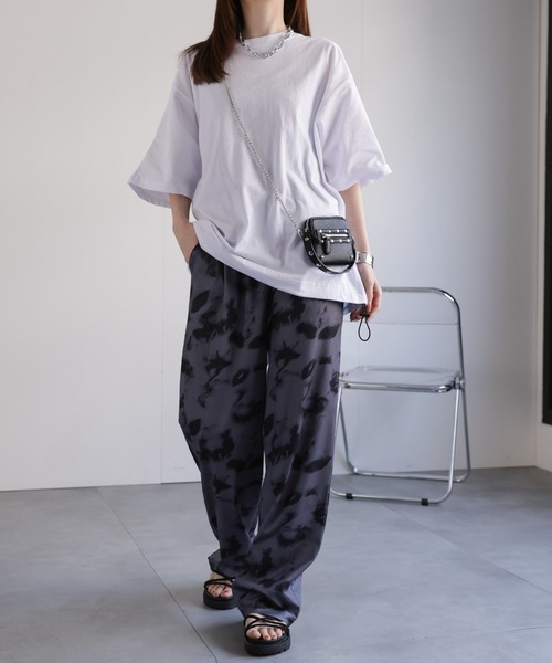 CREARE -LINO-（クレアーレリノ）の「〈2025SS新柄追加〉波柄ルーズパンツ/リラックスワイドパンツ/ユニセックス商品（その他パンツ・メンズ・ブラック系その他/ブラック/グレー系その他/ホワイト系その他・FREE）」の9枚目の写真