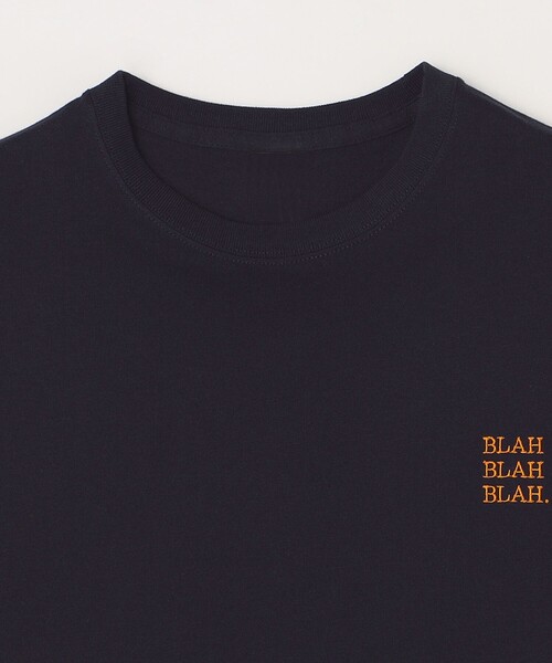 SHIPS any（シップス エニィ）の「【WEB限定】SHIPS any: BLAH BLAH BLAH.ワンポイント 刺繍 ルーズ Tシャツ(ユニセックス)◇（Tシャツ/カットソー・メンズ・ネイビー/ホワイト/ブラック/グレー・SMALL/MEDIUM/LARGE/X-LARGE）」の15枚目の写真