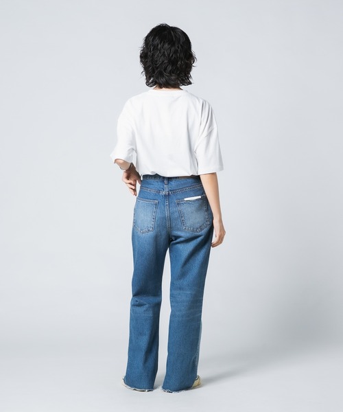 BEVERLY HILLS POLO CLUB(ビバリーヒルズポロクラブ)の「【BEVERLY HILLS POLO CLUB/ビバリーヒルズポロクラブ】ワンポイント刺繍Tシャツ(Tシャツ/カットソー・レディース・オフホワイト/サックスブルー/スミクロ/ネイビー/グリーン/ピンク・MEDIUM/LARGE)」の8枚目の写真