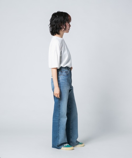 BEVERLY HILLS POLO CLUB(ビバリーヒルズポロクラブ)の「【BEVERLY HILLS POLO CLUB/ビバリーヒルズポロクラブ】ワンポイント刺繍Tシャツ(Tシャツ/カットソー・レディース・オフホワイト/サックスブルー/スミクロ/ネイビー/グリーン/ピンク・MEDIUM/LARGE)」の9枚目の写真