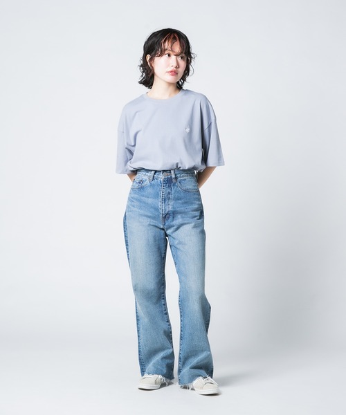BEVERLY HILLS POLO CLUB(ビバリーヒルズポロクラブ)の「【BEVERLY HILLS POLO CLUB/ビバリーヒルズポロクラブ】ワンポイント刺繍Tシャツ(Tシャツ/カットソー・レディース・オフホワイト/サックスブルー/スミクロ/ネイビー/グリーン/ピンク・MEDIUM/LARGE)」の17枚目の写真