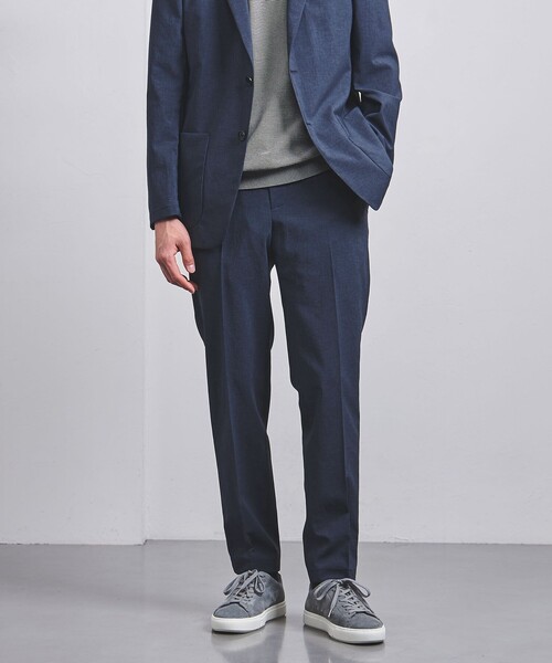 UNITED ARROWS（ユナイテッドアローズ）の「ポリエステル/T＆T ノープリーツパンツ COZY -ウォッシャブル・ストレッチ・防しわ性（着用しわ）-（その他パンツ・メンズ・ベージュ/ロイヤルブルー・S/M/L/XL/XXL）」の3枚目の写真