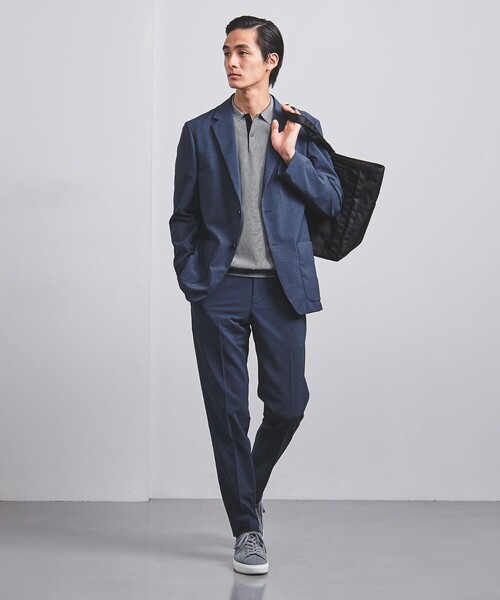 UNITED ARROWS（ユナイテッドアローズ）の「ポリエステル/T＆T ノープリーツパンツ COZY -ウォッシャブル・ストレッチ・防しわ性（着用しわ）-（その他パンツ・メンズ・ベージュ/ロイヤルブルー・S/M/L/XL/XXL）」の4枚目の写真