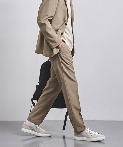 UNITED ARROWS（ユナイテッドアローズ）の「ポリエステル/T＆T ノープリーツパンツ COZY -ウォッシャブル・ストレッチ・防しわ性（着用しわ）-（その他パンツ・メンズ・ベージュ/ロイヤルブルー・S/M/L/XL/XXL）」の5枚目の写真