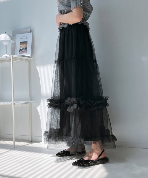 AS KNOW AS plus（アズノゥアズプラス）の「◎フリルチュールロング