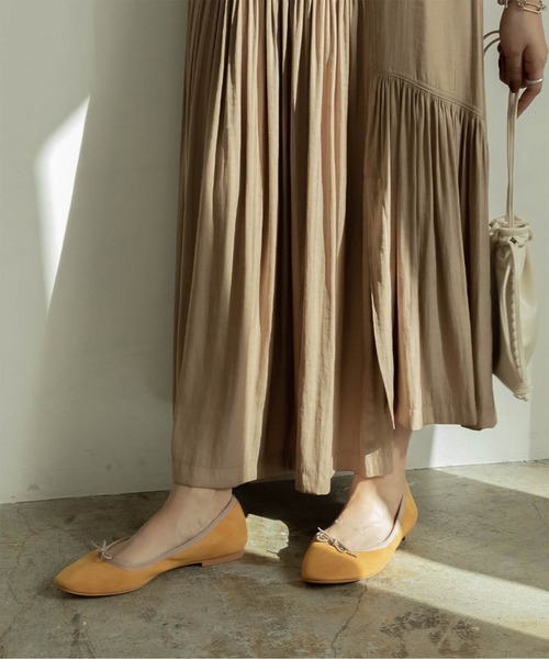 RANDA（ランダ）の「ソフト バレエシューズ（バレエシューズ・レディース・ホワイト系その他/オレンジ系その他/ベージュ系その他2/イエロー系その他・24/25/23.5/23/22/25.5/22.5/24.5）」の3枚目の写真