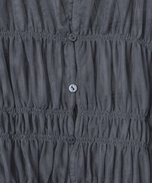 JEANASIS（ジーナシス）の「チュールギャザー2WAYプルオーバー/121917