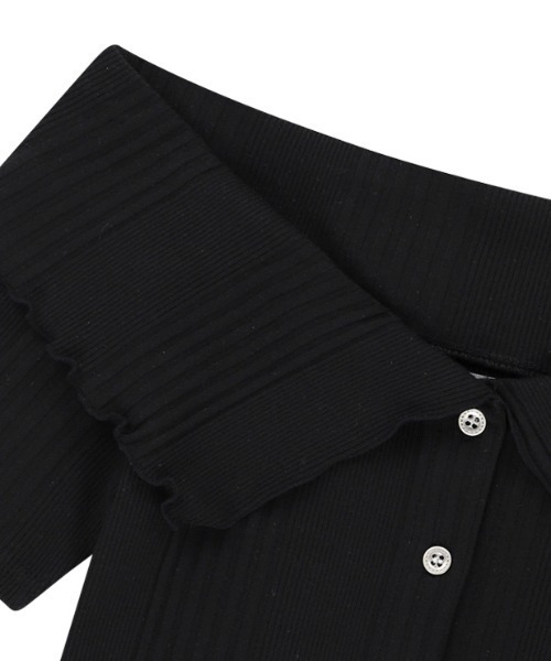 A'GEM/9 × .kom 『NIIER NOR/ニア ノア』 RIBBED OFF SHOULDER