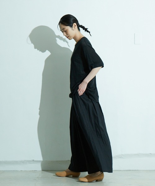 IKKUNA（イクナ）の「oversized t-shirt II（Tシャツ/カットソー・レディース・ライラック/キナリ/グリーン系その他・1）」の5枚目の写真