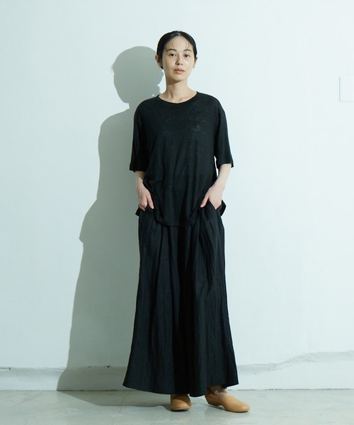 IKKUNA（イクナ）の「oversized t-shirt II（Tシャツ/カットソー・レディース・ライラック/キナリ/グリーン系その他・1）」の8枚目の写真