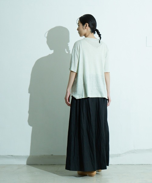 IKKUNA（イクナ）の「oversized t-shirt II（Tシャツ/カットソー・レディース・ライラック/キナリ/グリーン系その他・1）」の10枚目の写真