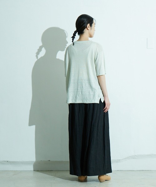 IKKUNA（イクナ）の「oversized t-shirt II（Tシャツ/カットソー・レディース・ライラック/キナリ/グリーン系その他・1）」の11枚目の写真