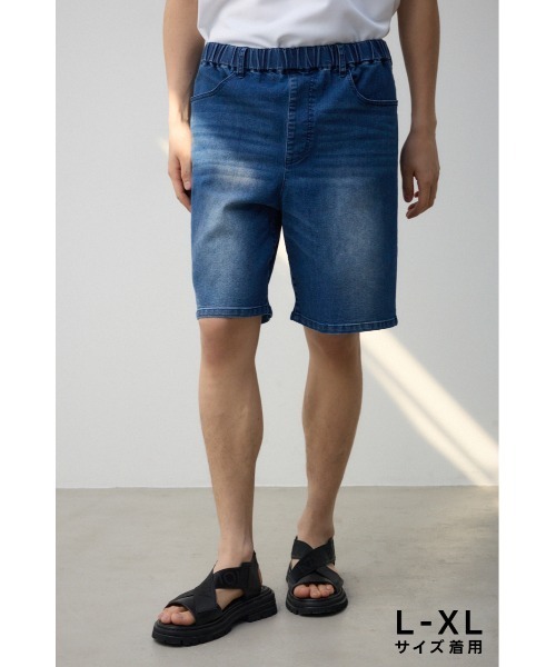 AZUL by moussy(アズールバイマウジー)の「AZUL DENIM ショートパンツ(デニムパンツ・メンズ・ブルー/ブラック・LARGE/MEDIUM)」の12枚目の写真