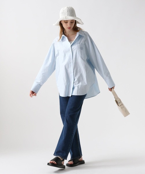 FOREVER 21（フォーエバー トゥエンティーワン）の「【2024SS】ストライプカラーシャツ（シャツ/ブラウス・レディース・イエロー/グリーン/ピンク/ブルー・FREE）」の13枚目の写真