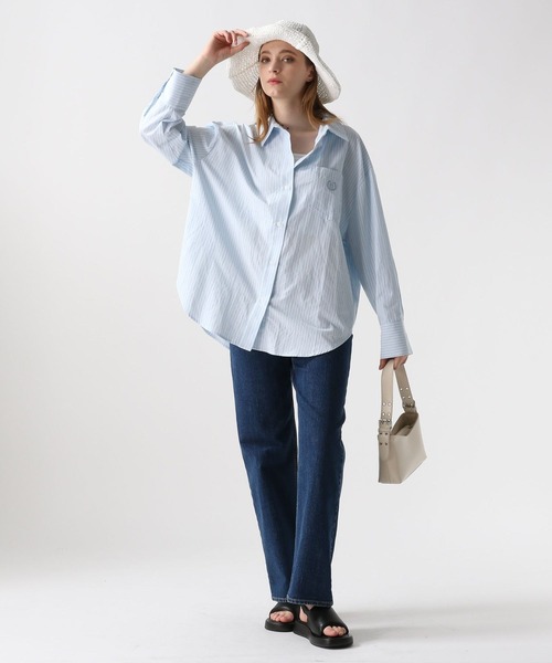 FOREVER 21（フォーエバー トゥエンティーワン）の「【2024SS】ストライプカラーシャツ（シャツ/ブラウス・レディース・イエロー/グリーン/ピンク/ブルー・FREE）」の12枚目の写真