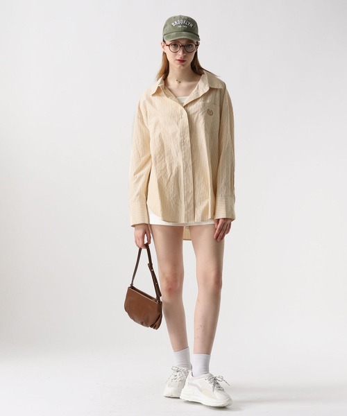 FOREVER 21（フォーエバー トゥエンティーワン）の「【2024SS】ストライプカラーシャツ（シャツ/ブラウス・レディース・イエロー/グリーン/ピンク/ブルー・FREE）」の11枚目の写真