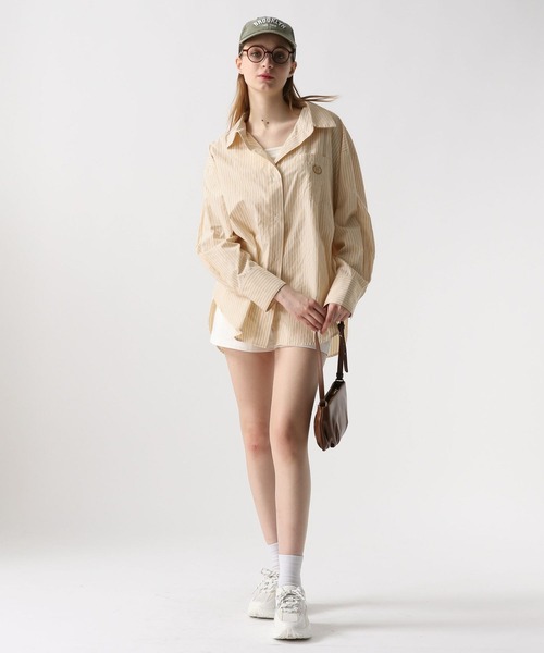 FOREVER 21（フォーエバー トゥエンティーワン）の「【2024SS】ストライプカラーシャツ（シャツ/ブラウス・レディース・イエロー/グリーン/ピンク/ブルー・FREE）」の10枚目の写真