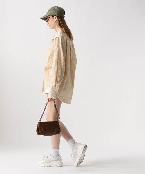 FOREVER 21（フォーエバー トゥエンティーワン）の「【2024SS】ストライプカラーシャツ（シャツ/ブラウス・レディース・イエロー/グリーン/ピンク/ブルー・FREE）」の9枚目の写真