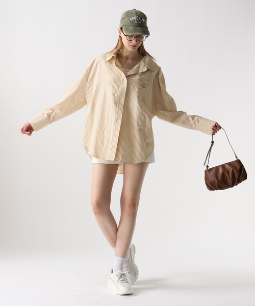 FOREVER 21（フォーエバー トゥエンティーワン）の「【2024SS】ストライプカラーシャツ（シャツ/ブラウス・レディース・イエロー/グリーン/ピンク/ブルー・FREE）」の8枚目の写真