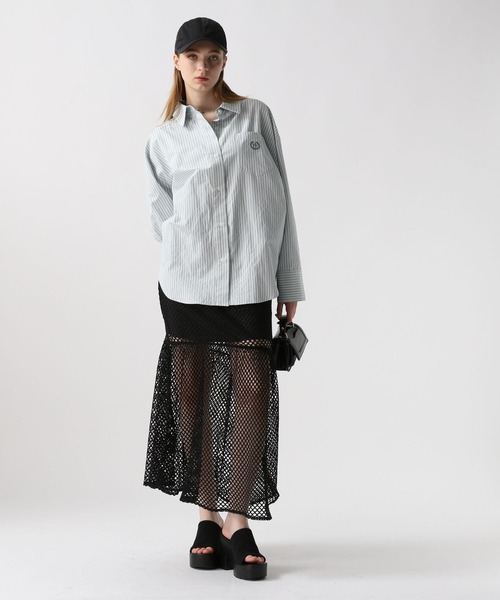 FOREVER 21（フォーエバー トゥエンティーワン）の「【2024SS】ストライプカラーシャツ（シャツ/ブラウス・レディース・イエロー/グリーン/ピンク/ブルー・FREE）」の21枚目の写真