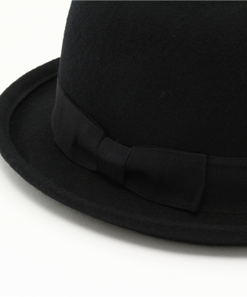 WEGO(ウィゴー)の「WEGO/ フェルトボーラーハット(ハット・レディース・ブラック/ワイン/キャメル/ダークグレー/ネイビー・FREE)」の12枚目の写真