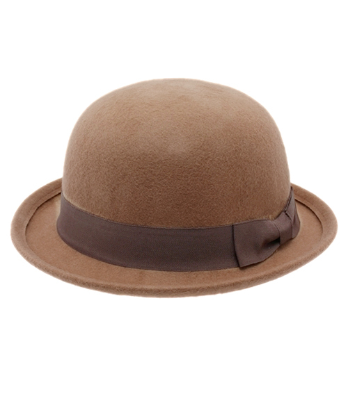 WEGO(ウィゴー)の「WEGO/ フェルトボーラーハット(ハット・レディース・ブラック/ワイン/キャメル/ダークグレー/ネイビー・FREE)」の17枚目の写真