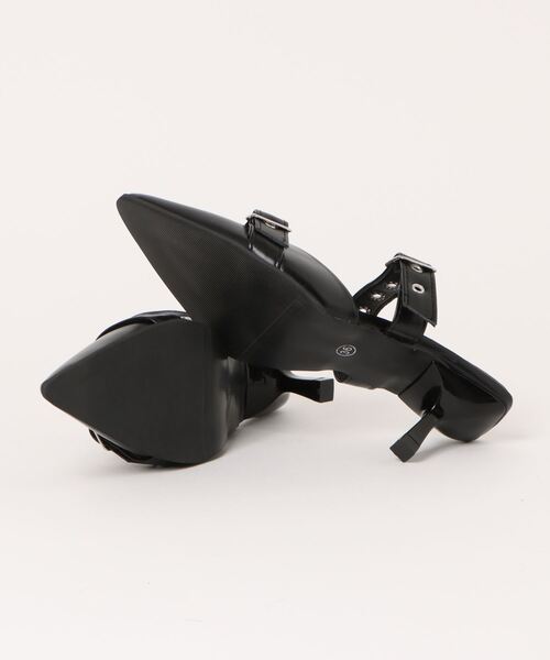 HALEY PESCA（ヘーリーペスカ）の「HALEY PESCA/ポインテッドトゥ　ベルトハイヒールサンダル（サンダル・レディース・シルバー/アイボリー/ブラック・38/36/40）」の5枚目の写真