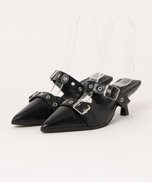 HALEY PESCA（ヘーリーペスカ）の「HALEY PESCA/ポインテッドトゥ　ベルトハイヒールサンダル（サンダル・レディース・シルバー/アイボリー/ブラック・38/36/40）」の21枚目の写真