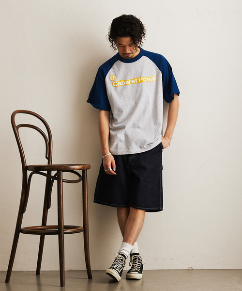 cabaret poval(キャバレーポバール)の「CABARET POVAL / キャバレーポバール 417別注 B Tシャツ(Tシャツ/カットソー・メンズ・その他1/ホワイト/ブルー・MEDIUM/LARGE/X-LARGE)」の21枚目の写真