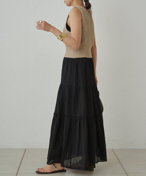 LOUNGEDRESS（ラウンジドレス）の「楊柳ティアードスカート