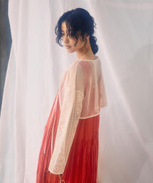 FREE'S MART | ◆前後2WAYダブルリボンメッシュカーディガン(カーディガン/ボレロ)