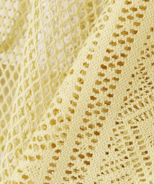 FREE'S MART（フリーズマート）の「◆前後2WAYダブルリボンメッシュカーディガン（カーディガン/ボレロ・レディース・イエロー/ホワイト/ブルー/ブラック・FREE）」の19枚目の写真