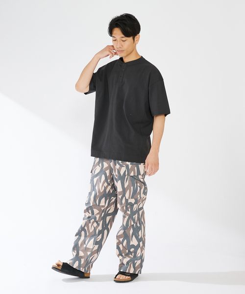 INHERIT（インヘリット）の「USA COTTONスタンドカラーS/S-Tシャツ（Tシャツ/カットソー・メンズ・ブラック系その他/グレー/ホワイト・LARGE/MEDIUM）」の4枚目の写真