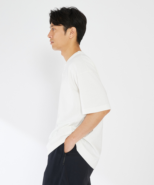 INHERIT（インヘリット）の「USA COTTONスタンドカラーS/S-Tシャツ（Tシャツ/カットソー・メンズ・ブラック系その他/グレー/ホワイト・LARGE/MEDIUM）」の10枚目の写真