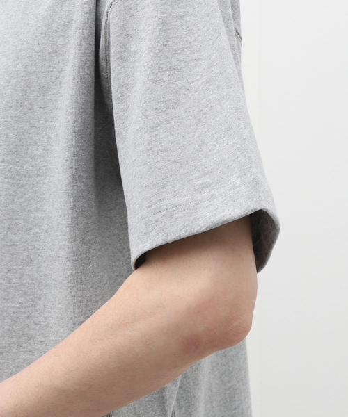 INHERIT（インヘリット）の「USA COTTONスタンドカラーS/S-Tシャツ（Tシャツ/カットソー・メンズ・ブラック系その他/グレー/ホワイト・LARGE/MEDIUM）」の20枚目の写真