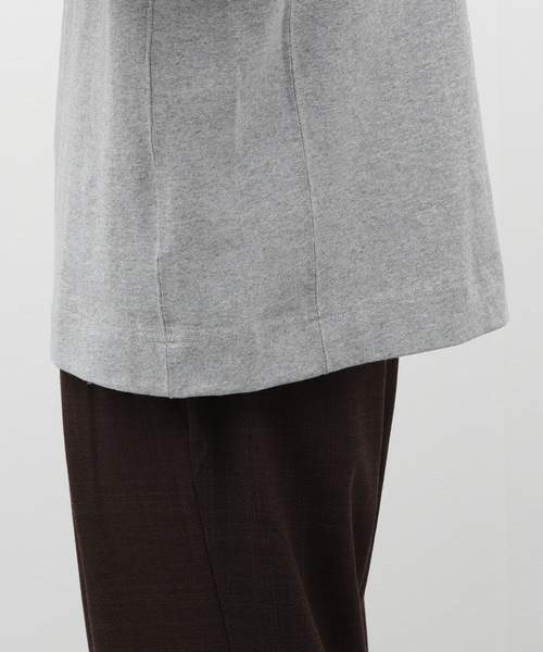 INHERIT（インヘリット）の「USA COTTONスタンドカラーS/S-Tシャツ（Tシャツ/カットソー・メンズ・ブラック系その他/グレー/ホワイト・LARGE/MEDIUM）」の22枚目の写真